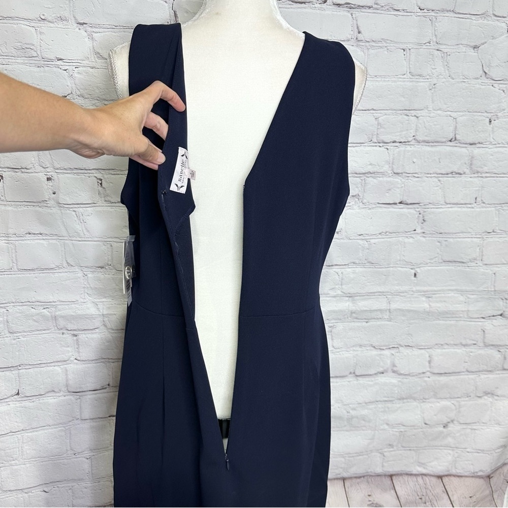 Nanette Lepore Navy Button-Detail Dress - Picture 12 of 15